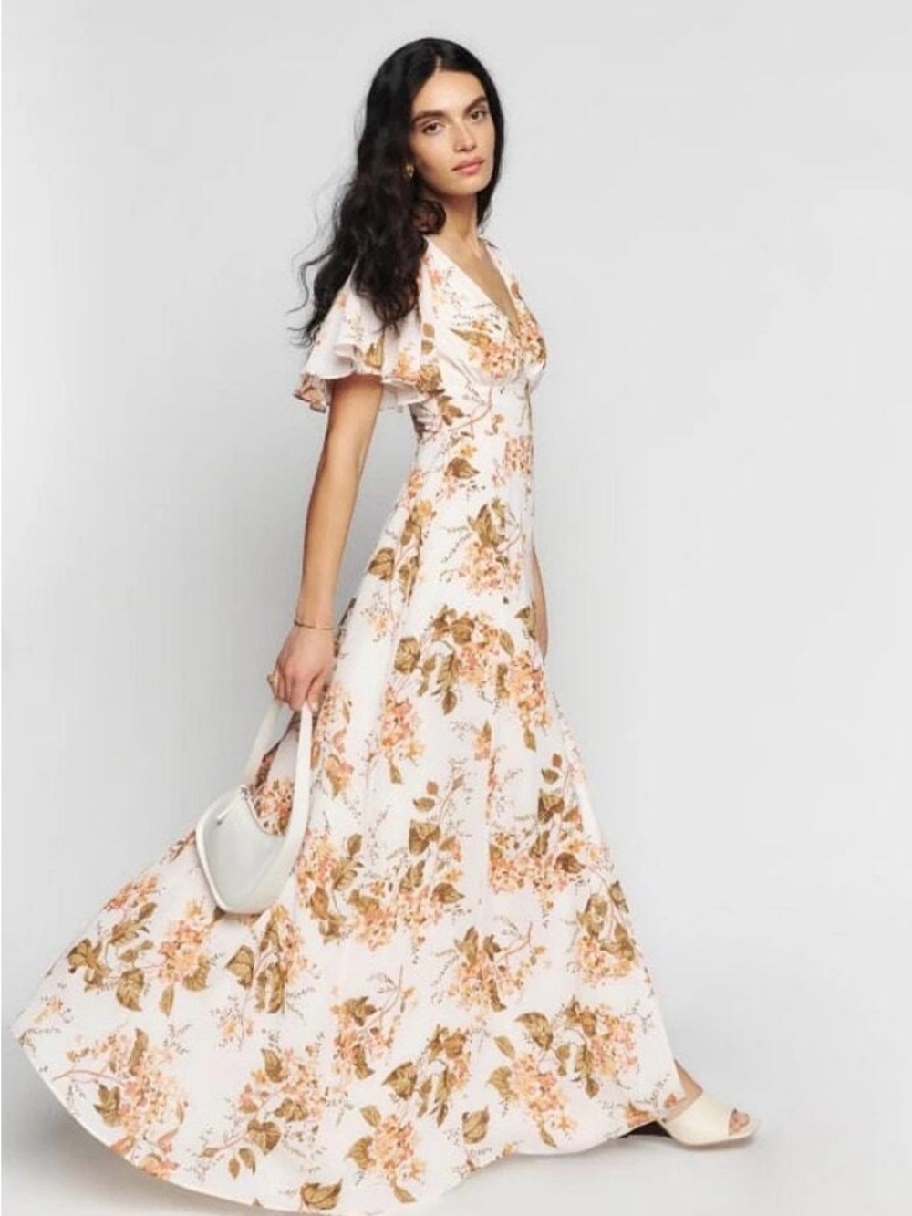 Reformation Shayla Floral Maxi Dress Size 0P
